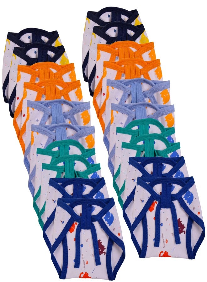 Toddylon منتجات توديلون للأطفال حديثي الولادة | ملابس أطفال | حفاضات قماشية | لانغوت | حفاضات | قطن | قابلة لإعادة الاستخدام | قابلة للغسل | حفاضات (من 0 إلى 6 أشهر، عبوة من 20 قطعة) - Image 1