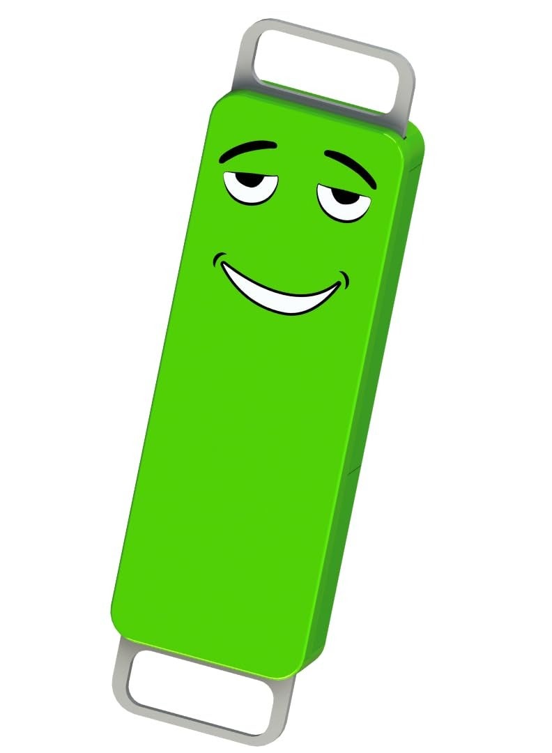 Blix Queaky - STEM Toy, Best Gift Toy for Kids, smiley toy with sound (Green) - Image 1