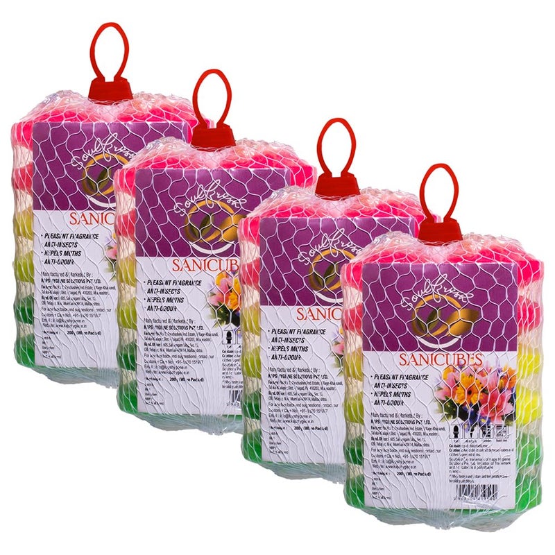 كرات منعشة من SOULFRESH عبوة من 4 800غ مكعبات مرحاض