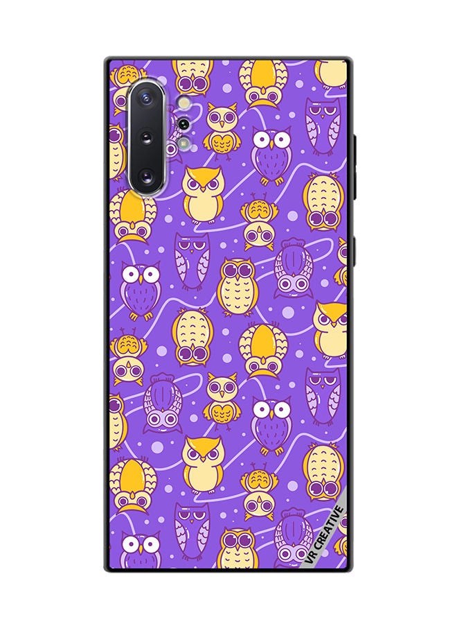 VR CREATIVE Protective Case Cover For Samsung Galaxy Note10 Plus 5G Night Owl Design Multicolour - Image 1