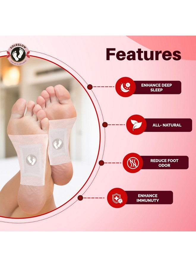 Soleglow Ultra Premium Rose Detox Foot Patches - Cleansing Toxin Remover Foot Pads For Men And Women Stress Relief & Detoxification (Pack of 1) - Image 3