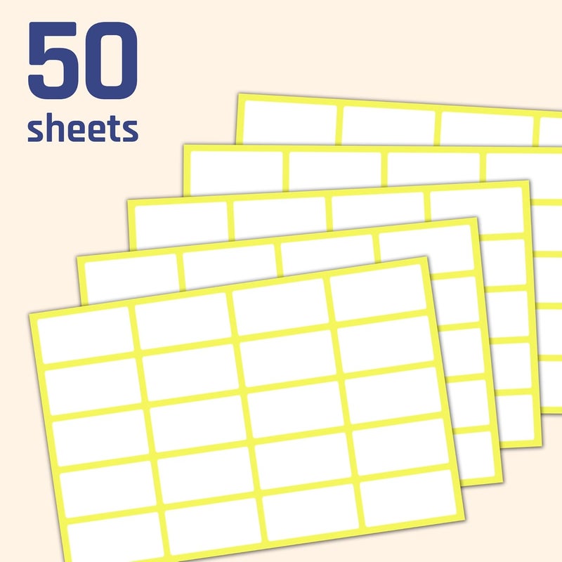 TownStix 1000 Pack 15 x 075  Blank White Labels Stickers to Write On Stick On Adhesive Sticky Labels - Image 3