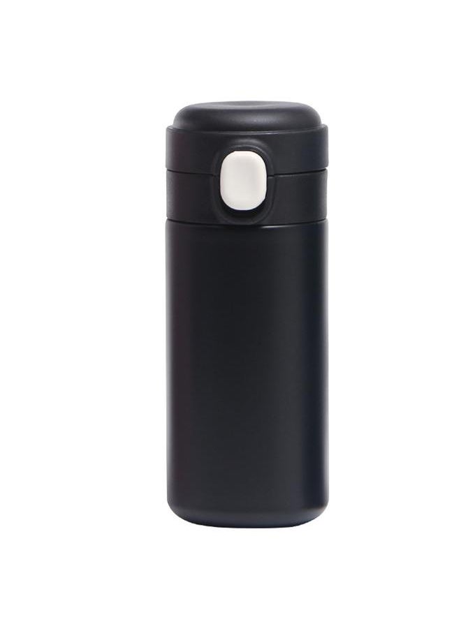 Thoraya - Insulated Bottle Pop Up Lid 420ml Mini Cute Double Layer Vacuum Portable Stainless Steel Insulated Water Cup for Daily Use Gift Office Black - Image 1