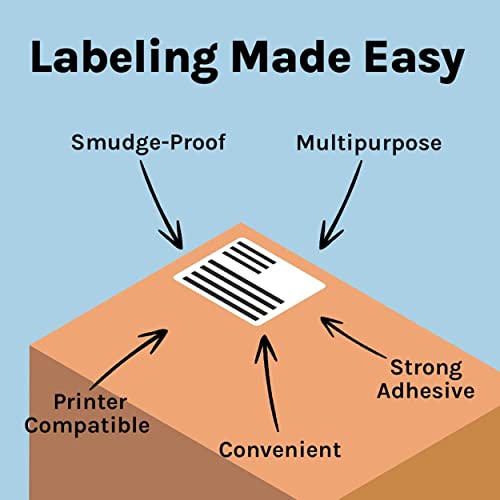 Oddy A4 Self Adhesive Paper Label Stickers for Laser & Inkjet Printers - 4 Labels per Sheet - Pack of 100 Sheets, for Shipping, Address, Folders, Industrial use - Image 5