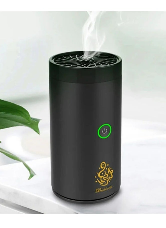 بخور مبخرة كهربائية قابلة لإعادة الشحن بمنفذ USB أسود 14x6x6سم  - Image 1