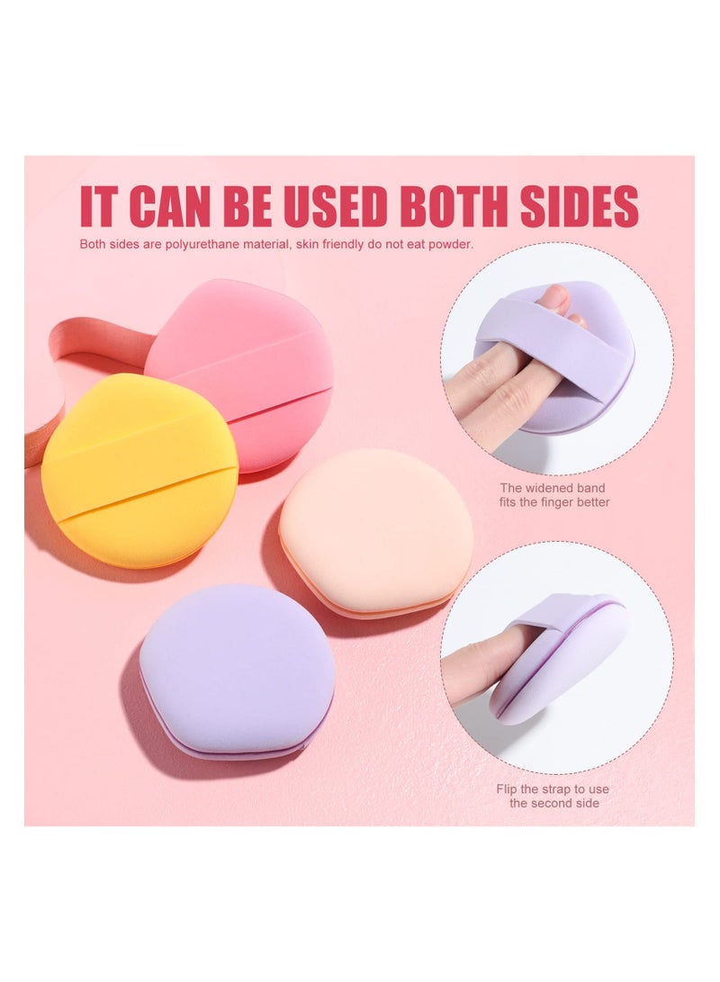 BS Mall 4 PCS Foundation Sponge Blender Sponge for Liquid, Cream, And Powder (Pink/Rose Red/Yellow/Purple) - Image 4