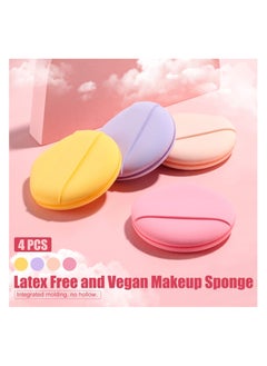 BS Mall 4 PCS Foundation Sponge Blender Sponge for Liquid, Cream, And Powder (Pink/Rose Red/Yellow/Purple)  - Image 5