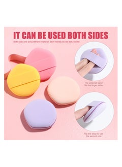 BS Mall 4 PCS Foundation Sponge Blender Sponge for Liquid, Cream, And Powder (Pink/Rose Red/Yellow/Purple)  - Image 4