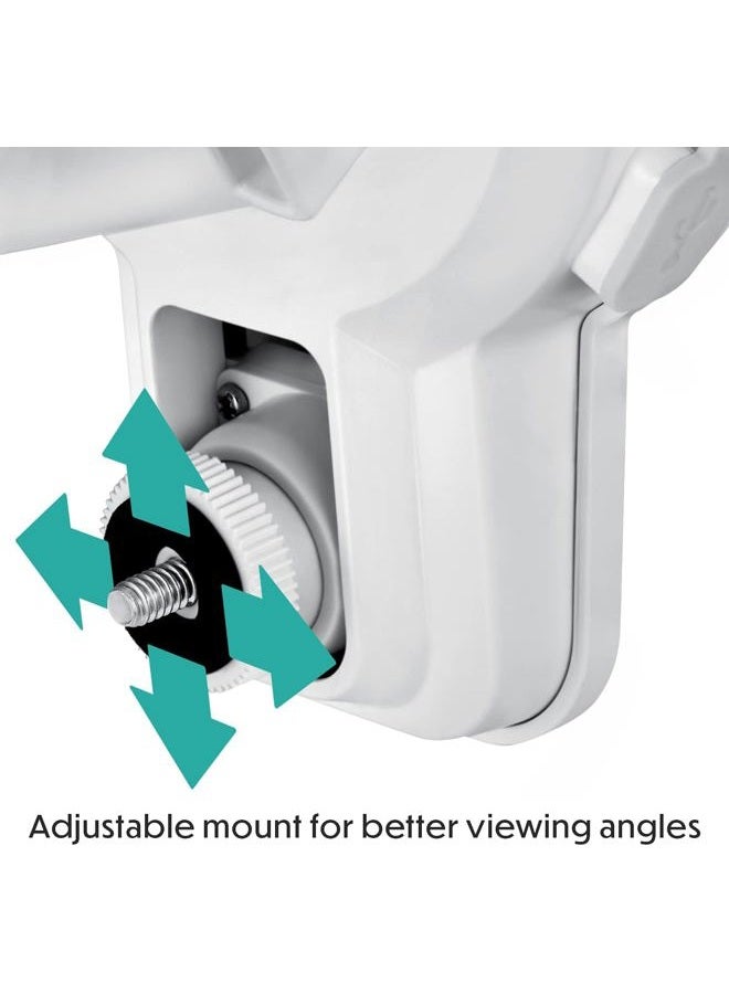 Wasserstein 3-in-1 Plugged-in Floodlight, Charger, and Mount with 24.6ft(7.5m) External Adaptor Compatible with Arlo Pro 3/Pro 4 & Arlo Ultra/Ultra 2-2000 Lumens, AC 110-220V  - Image 4
