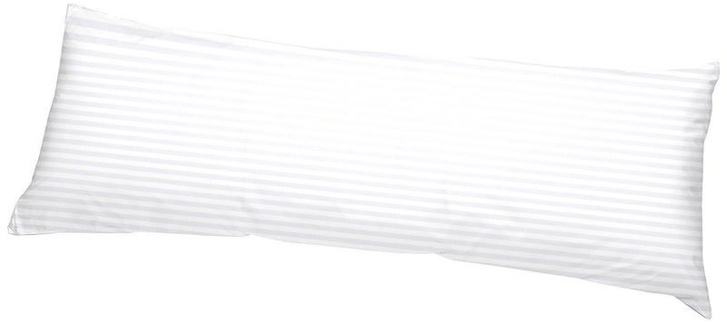 LINENWALAS Cotton 300 TC Pillow Cover, Set of 2 Pillow Covers in White, Pillow Covers with Envelope Closure, Hotel Quality Pillowcase (20 x 54 Inch) - Image 1