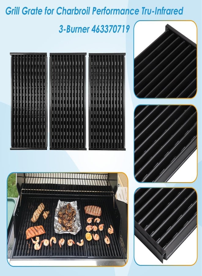 BBQration 17" Grill Grate for Charbroil Performance TRU-Infrared 450 3-Burner 463370719 463371719 463371116 463371316 463371716, Porcelain Steel Emitter for Charbroil Grill Replacement Parts - Image 4