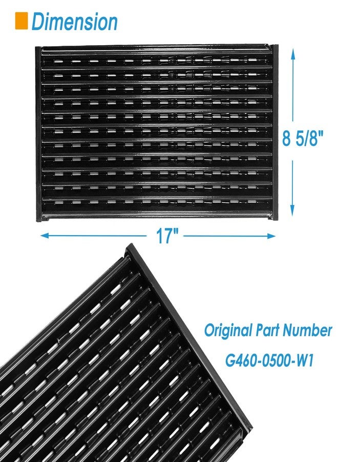 BBQration 17" Grill Grate for Charbroil Performance TRU-Infrared 450 3-Burner 463370719 463371719 463371116 463371316 463371716, Porcelain Steel Emitter for Charbroil Grill Replacement Parts - Image 3