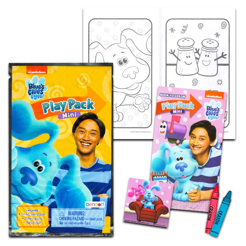 Viacom Blues Clues Mini Party Favors Set for Kids  Bundle With 24 Grab n Go Play Packs Coloring Pages Stickers and More Birthday Party Supplies - Image 3
