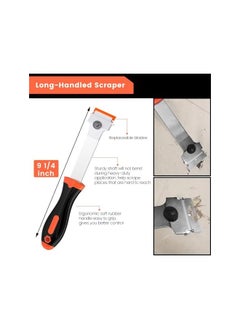 PROMASS promass Razor Blade Scraper, 2 PCS Razor Scraper Tool for Removing Label, Registration Sticker, Tint, Grease from Windshield, Appliance, Glass (Extra 20 Metal and 10 Plastic Blades)  - Image 3