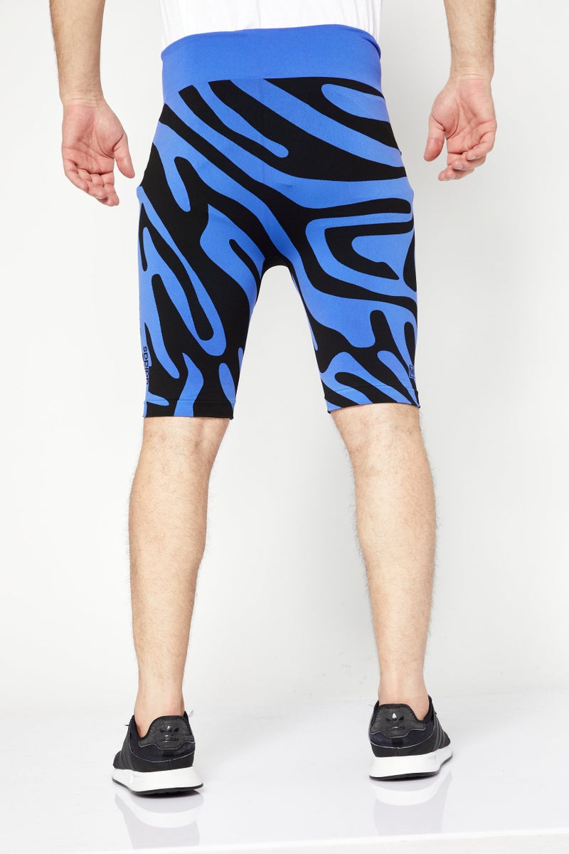 Adidas Men Sportswear Training Shorts, Blue - Image 3