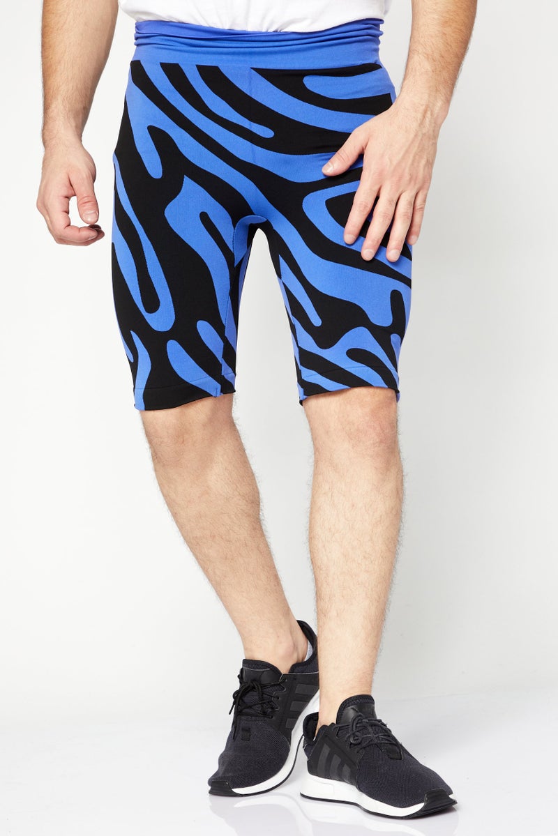 Adidas Men Sportswear Training Shorts, Blue - Image 1