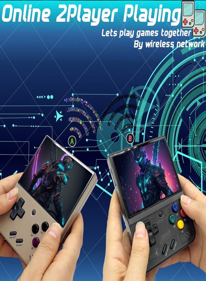 FINGEREVO Mini Plus OnionOS Handheld Game Console 3.5-inch 640*480 Screen 3000mAh Mini+ with Portable Case Transparent Black - Image 5