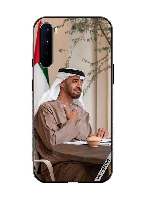 Protective Case Cover For OnePlus Nord Sheikh Mohamed Bin Zayed Al Nahyan Design Multicolour