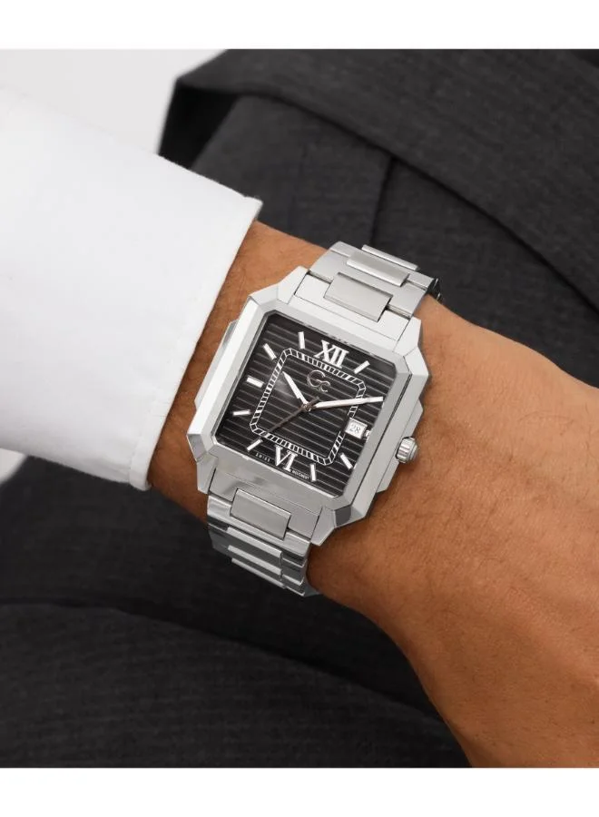 Gc SquareCut Metal Analogue Watch