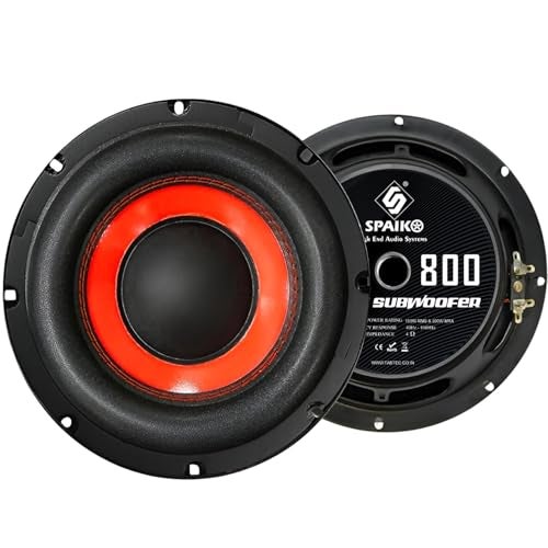 Spaiko 8 Inch Subwoofer Speaker | 150W RMS / 500W Peak Power | Deep Bass Subwoofer for Car & Home Audio System - Image 1