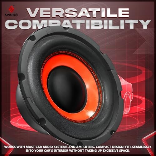 Spaiko 8 Inch Subwoofer Speaker | 150W RMS / 500W Peak Power | Deep Bass Subwoofer for Car & Home Audio System - Image 5