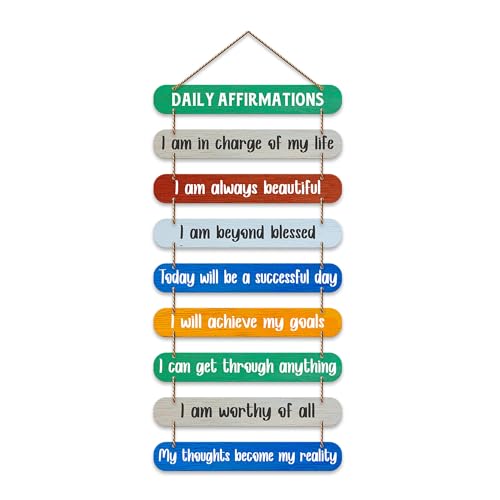 Artvibes Daily Affirmations Printed Wooden Wall Hanging For Living Room | Office | Quotes Decor Item | Wall Poster | Office Decor | Wall Art Print | Inspirational quotes | Gift Items (WH_9315N) - Image 1