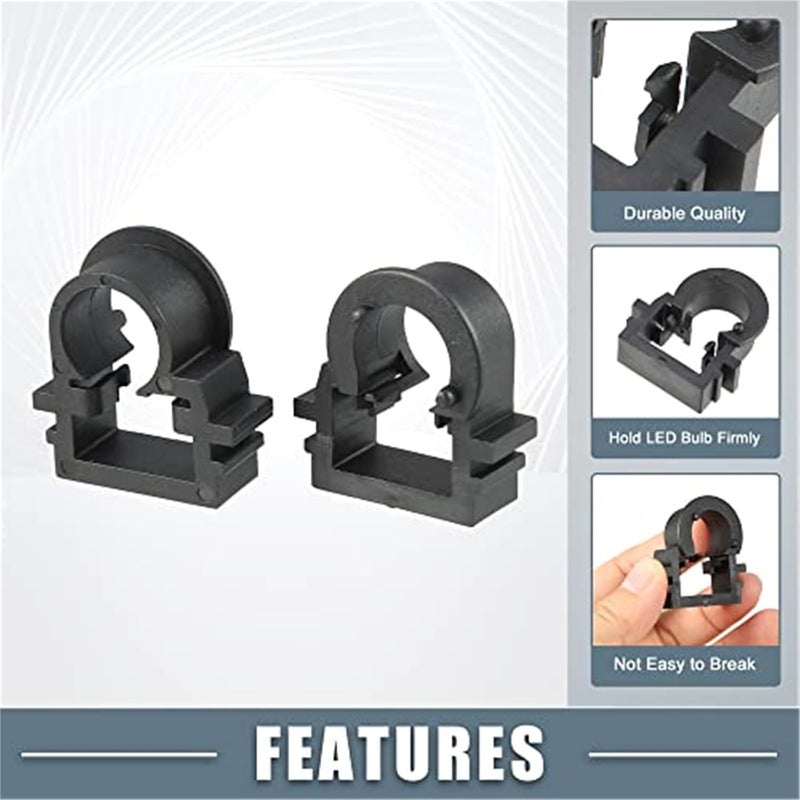 QASULER H1 LED Headlight Bulb Holder Adapter - Image 4