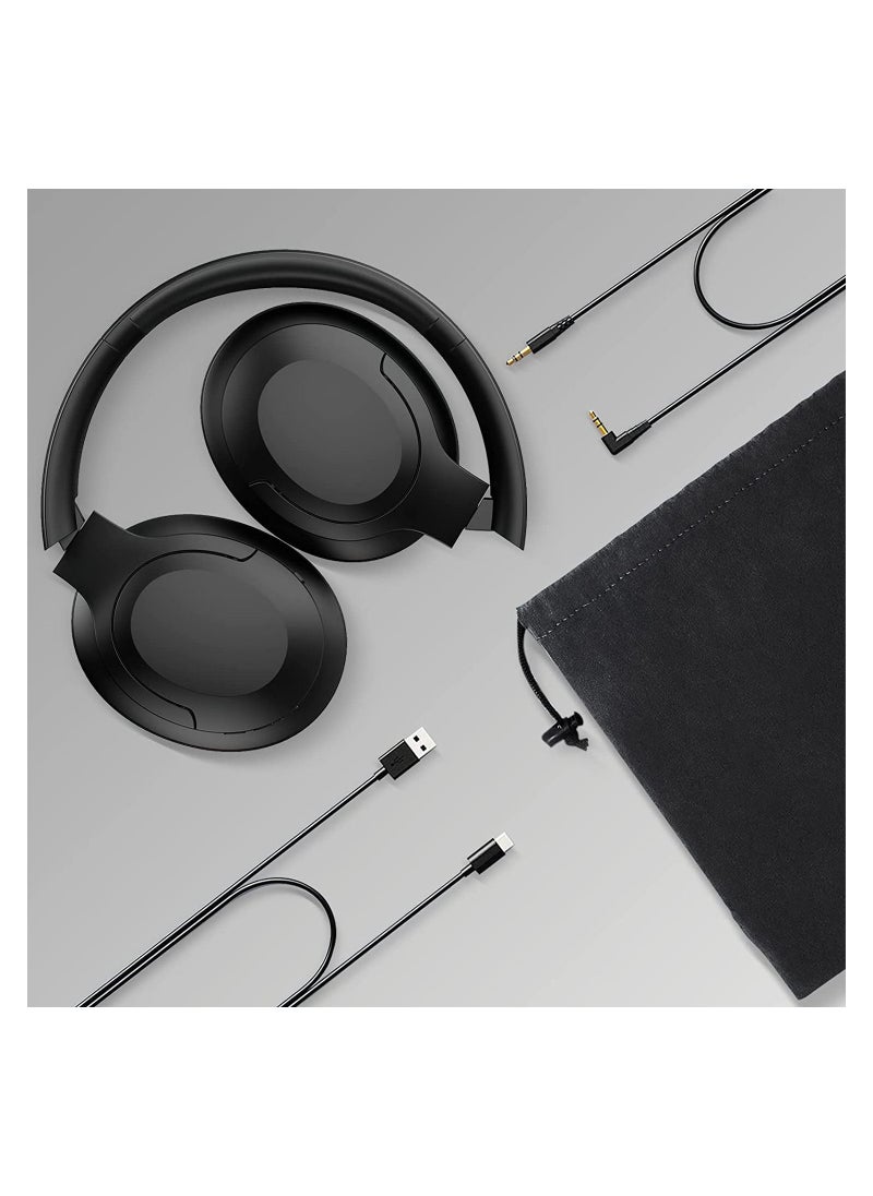 Active Noise Canceling In-Ear Headphones Bluetooth 5.0 Wireless 40 Hours Long Battery Life ANC 25dB Noise Cancellation CVC 80 Microphone for Phone and TV, Hi-Fi Sound, USB Type-C Fast Charging