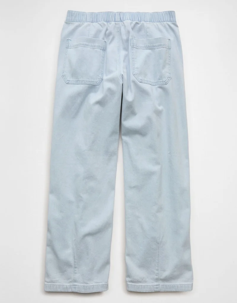 American Eagle  AE Dreamy Drape Stretch Low-Rise Pull-On Baggy Jean for Women | Best Price UAE