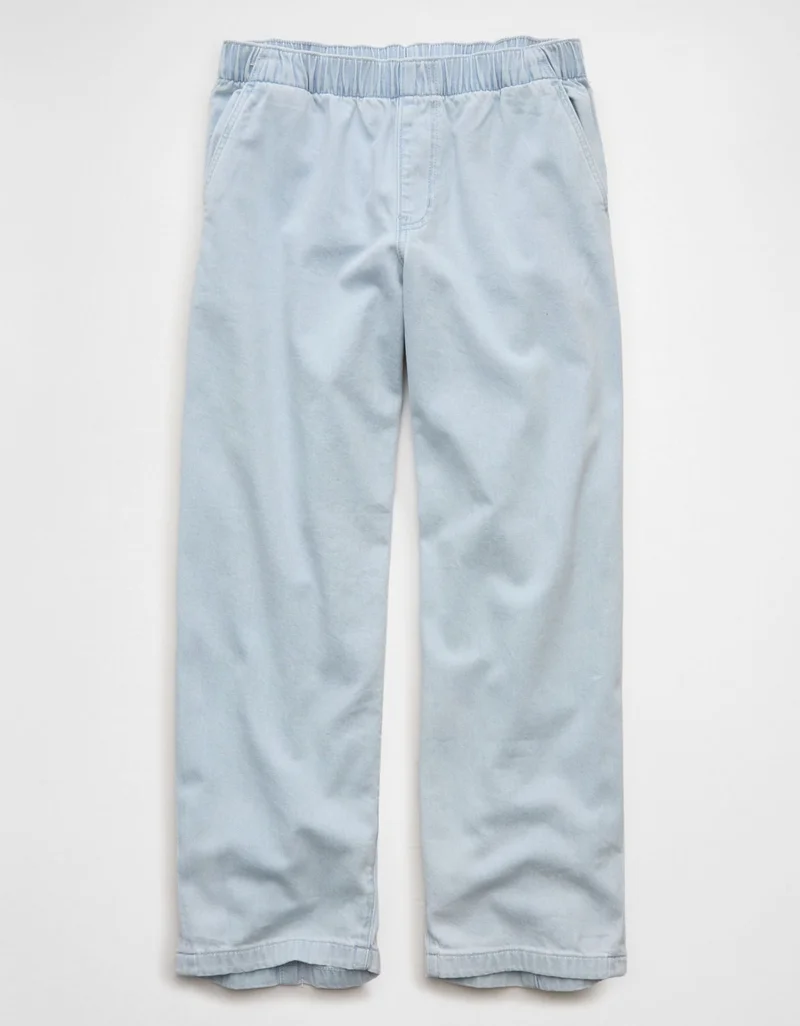 American Eagle  AE Dreamy Drape Stretch Low-Rise Pull-On Baggy Jean for Women | Best Price UAE