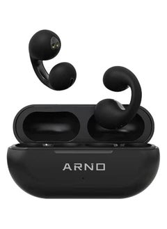 - Ambie Sound Earcuffs, Sound Earcuffs Upgrade Plus Earring Wireless Bluetooth Earphones TWS Ear Hook Headset Sport Earbuds (Black)