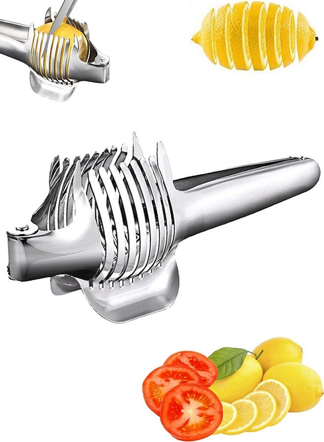 Quantum Stainless Steel Slicer, Round Fruits Onion Shreader Cutter,  Tomato and Other Vegetables Household Kitchen Tools - Image 1
