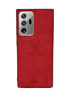Digital Luxury Soft Texture Patterned TPU Cloth Case Anti-Fingerprint, Full Body Protective for Samsung Galaxy Note 20 Ultra (Red)