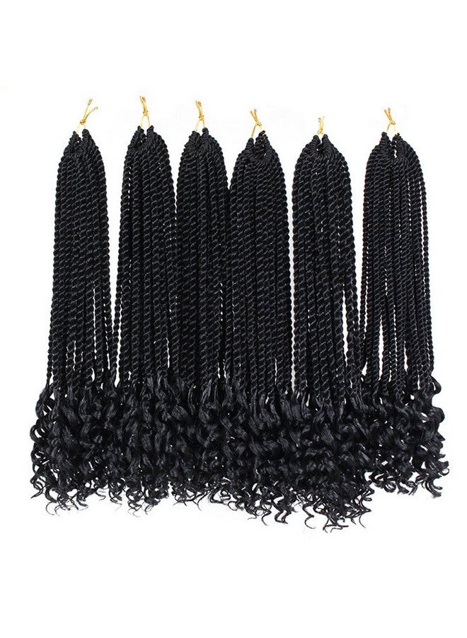 Haolocs 3Packs Haolocs 16 Inch Curly Senegalese Twist Crochet Hair Bundles Wave Ends Braids Synthetic Braiding Hair Extensions For Black Women (1) - Image 5