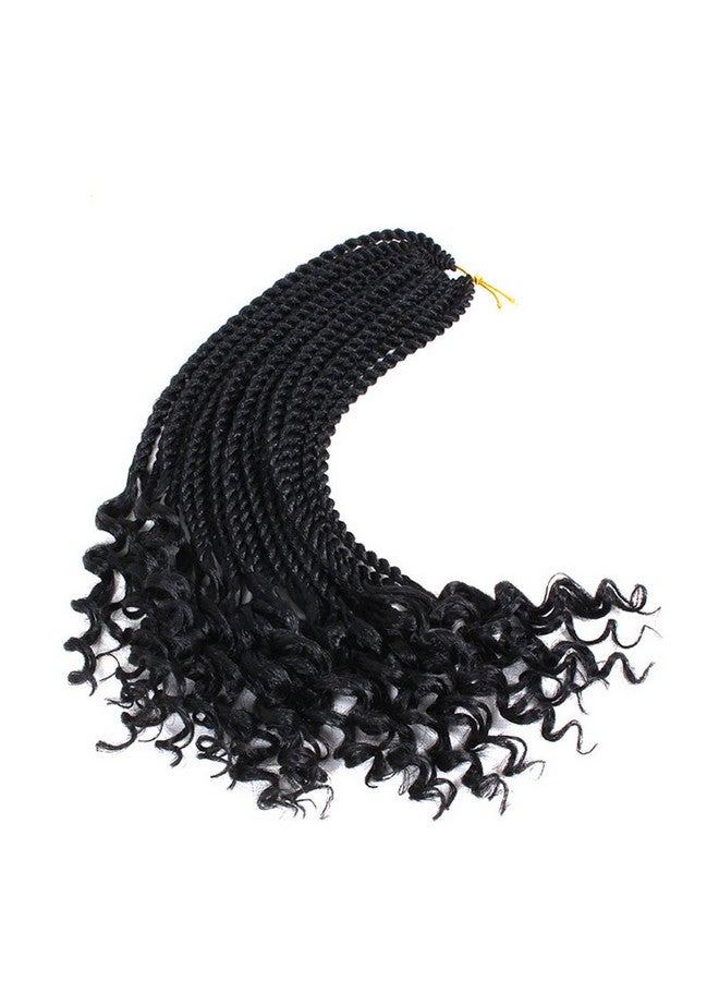Haolocs 3Packs Haolocs 16 Inch Curly Senegalese Twist Crochet Hair Bundles Wave Ends Braids Synthetic Braiding Hair Extensions For Black Women (1) - Image 4
