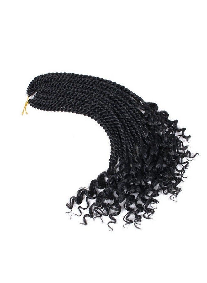 Haolocs 3Packs Haolocs 16 Inch Curly Senegalese Twist Crochet Hair Bundles Wave Ends Braids Synthetic Braiding Hair Extensions For Black Women (1) - Image 3