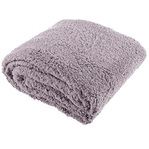 Lavish Home Body Pillow Cover. Sherpa with side zipper by Lavish Home – 18 ”x52" (Grey) - Image 3