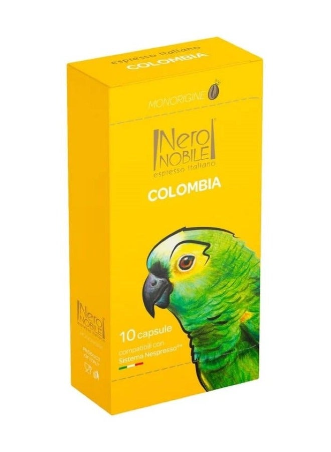 Nero NOBILE Espresso Italiano Colombian Coffee 10 Capsule - Image 2