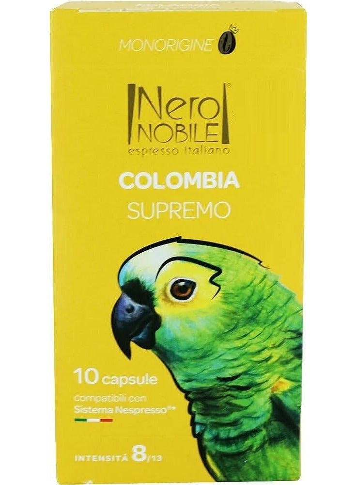 Nero NOBILE Espresso Italiano Colombian Coffee 10 Capsule - Image 3