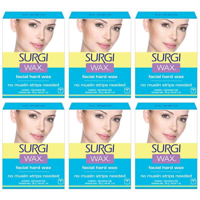 Surgiwax Surgi-wax Hair Remover For Face, 1-Ounce Boxes (Pack of 6) - Image 1