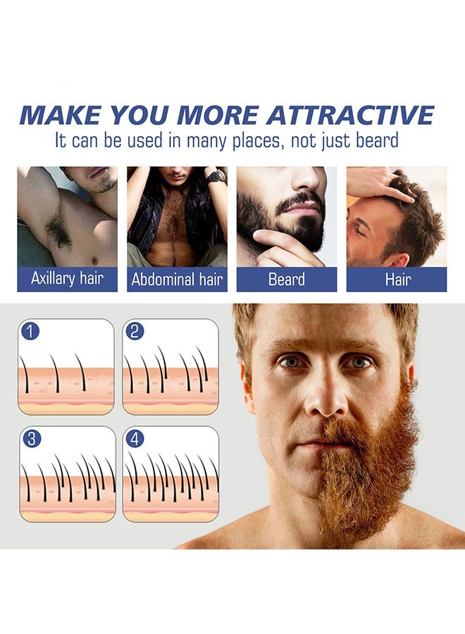 إيست مون سائل نمو اللحية، يقلل تساقط الشعر، سائل العناية بالتكثيف، رذاذ مرطب لنمو اللحية، يجعل اللحية أكثر كثافة وامتلاء ونعومة، يرطب لتقليل التجعد، 30 مل - Image 5