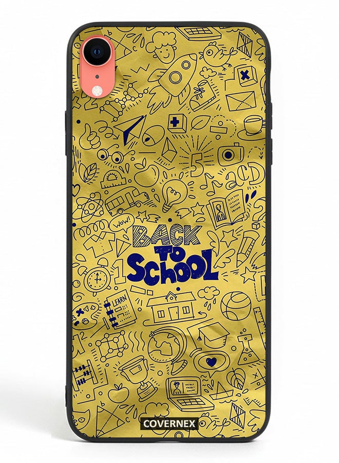 Covernex Apple iPhone XR Protective Case Cover Printed Featuring Doodle Art Back To School - Image 2