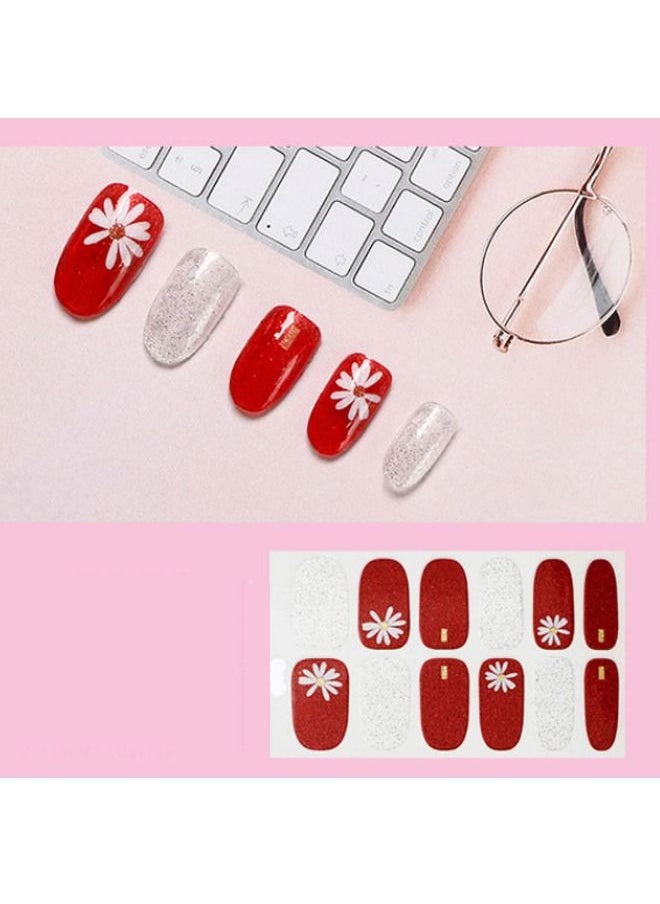 12 Self-adhesive nail stickers with distinctive and unique design to decorate nails and give them wonderful look