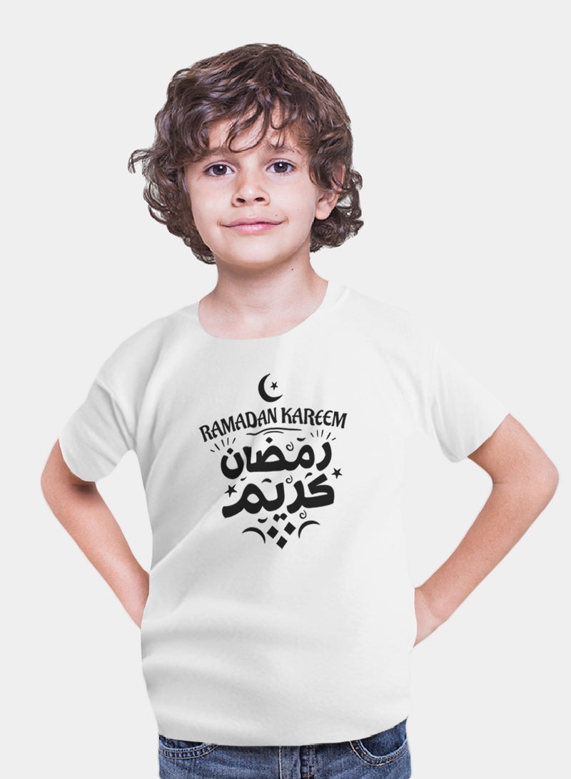 عالم الموضة تيشرت قطن بطباعة عالية الجودة بتصميم رمضان - Image 1