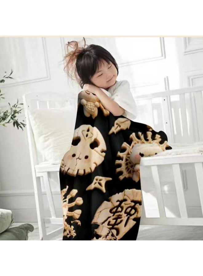 عام بطانية رقيقة من الفانيلا الكرتونية للأطفال والرضع (دافئة ومريحة، ومناسبة للنوم والألعاب) 70 سم * 100 سم - 1027 - Image 2