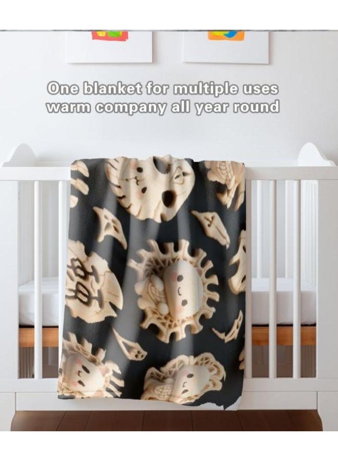 عام بطانية رقيقة من الفانيلا الكرتونية للأطفال والرضع (دافئة ومريحة، ومناسبة للنوم والألعاب) 70 سم * 100 سم - 1027 - Image 4