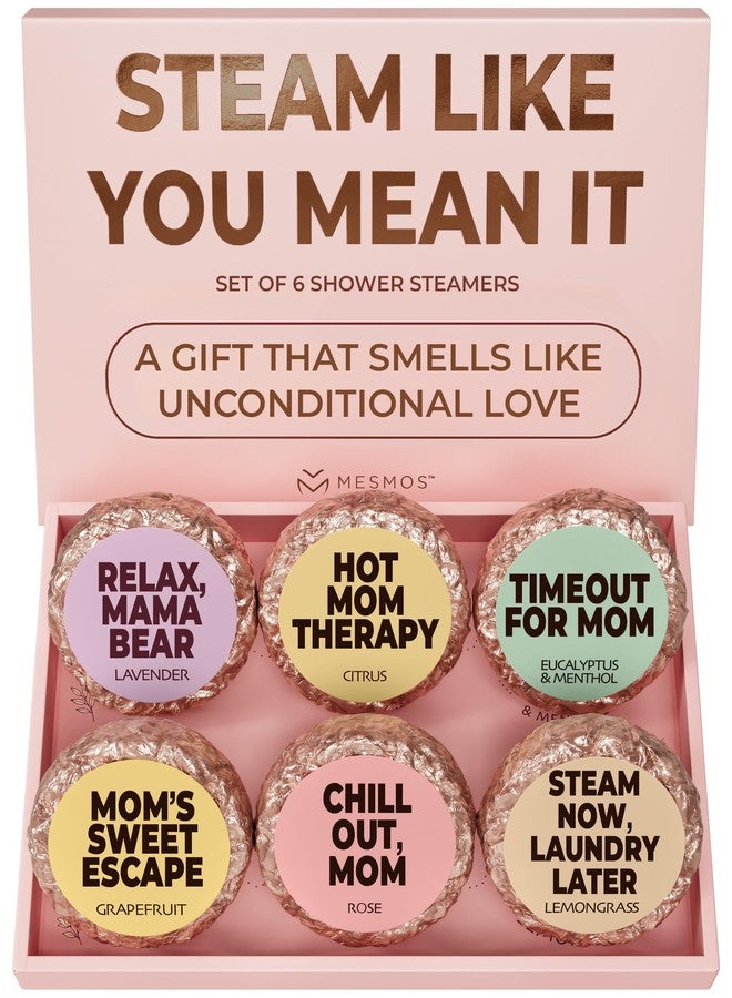 MESMOS 6 Assorted Shower Steamers Aromatherapy, Gifts for Moms Who Have Everything, Birthday Presents, Good Things & Unique Gifts for Mom from Daughter & Son, Relaxation Self Care Mom Gift Items - Image 1