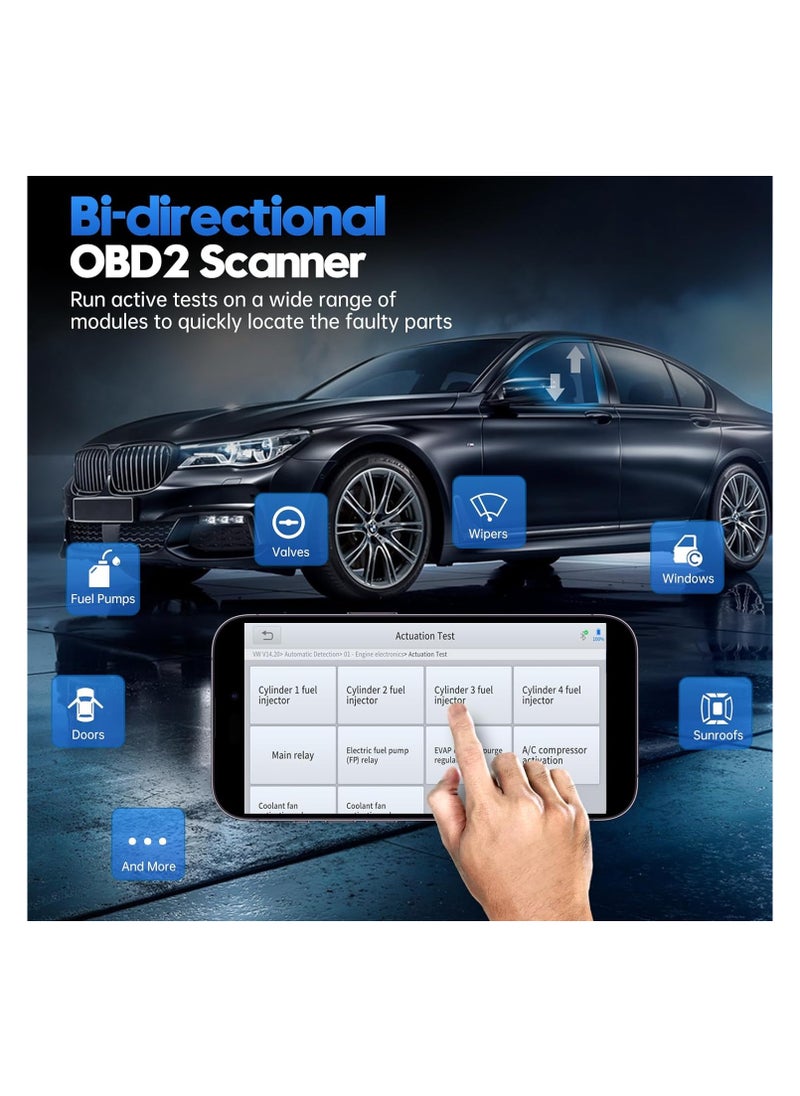 XTOOL - Xtool A30m Wireless OBD2 Car Scanner for Android and iPhone,  Anyscan A30M 2024 Latest Bidirectional Scan Tool with Life Time Free Updates, All System Diagnostics - Image 1