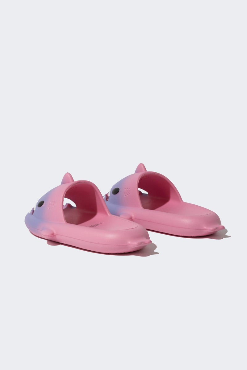 DeFacto Purple Girl Girl High Sole Shark Eva Slippers Casual - Image 4