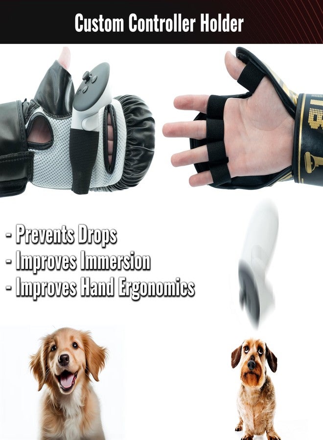 DeadEyeVR Ultimate Boxing Gloves - Updated Version and Improved Model VR Boxing Mitts Controller Accessory for Thrill of The Fight FitXR BoxVR - Rift S, Oculus Quest 2, Index - Image 5